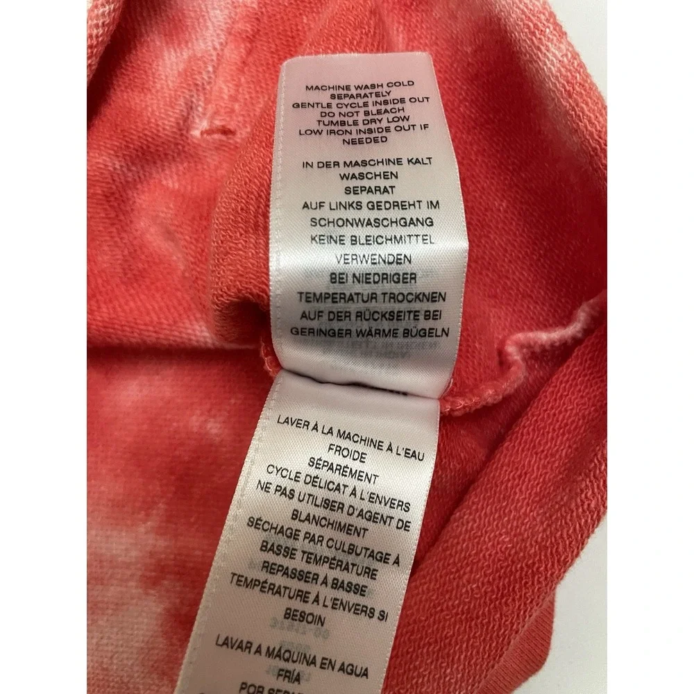 NEW True Religion Tie Dye Hoodie Men's Large Red / White Logo RETAIL $129